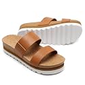 Yozuru Womens Platform Sandals with Arch Support