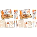 YPLUS Geometry Set, Protractor and Compass Set for Students, 11Pcs (Pack of 2)