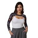 Ypser See Through Glitter Mesh Crop Top Sheer Open Front Shrug Fishnet Cover Ups