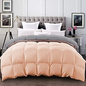 yrm - 400 gsm ultra-soft quilted reversible comforter 9034 x 9034 inches228cm x 228cm - queen sizesilverpeach