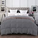 YRM - 500 GSM Ultra-Soft Quilted Reversible Comforter (92" x 106" Inches/233cm x 269cm) - King Size|Silver/Dark Grey