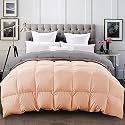 YRM - 500 GSM Ultra-Soft Quilted Reversible Comforter (90" x 100" Inches/228cm x 254cm) - Double Bed|Silver/Peach