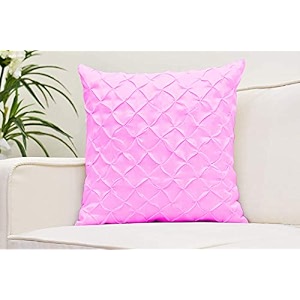 yrm bedding39s baby pink 600-tc oraganic cotton 5 piece pinch pleated decorative cushion covers 1834x1834