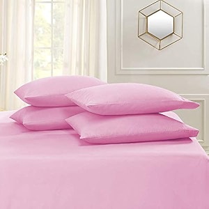 yrm bedding39s baby pink 600-tc oraganic cotton 2 piece pillow covers 2034x3034
