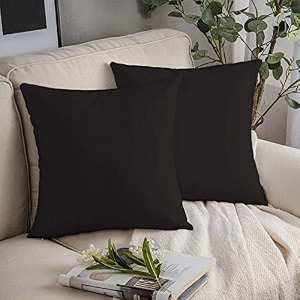 yrm bedding39s black 600-tc oraganic cotton 5-piece decorative cushion covers 2434x2434