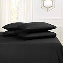 YRM Bedding's Black 600-TC Oraganic Cotton 2 Piece Pillow Covers (20"x30")