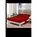 YRM Bedding's Burgundy 600-TC Oraganic Cotton Fitted Bedsheet Queen Size (60"x78") with Pillow Covers (18"x28") with 12 inch Drop, Feet for 4" and 8" Inch Mattress Fitted Bedsheet