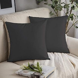 yrm bedding39s charcoal 600-tc oraganic cotton 5-piece decorative cushion covers 2434x2434