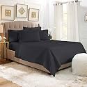 YRM Bedding's Charcoal 600-TC Oraganic Cotton Single Flat Bedsheet King Size (102"x108")