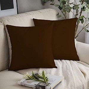 yrm bedding39s choco-brown 600-tc oraganic cotton 5-piece decorative cushion covers 2434x2434