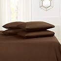 YRM Bedding's Choco-Brown 600-TC Oraganic Cotton 2 Piece Pillow Covers (17"x27")