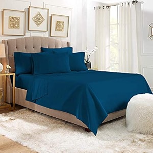 yrm bedding39s dark teal 600-tc oraganic cotton single flat bedsheet single bed size 6634x9634