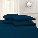 YRM Bedding's Dark Teal 600-TC Oraganic Cotton 2 Piece Pillow Covers (17"x27")