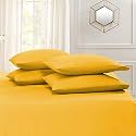 YRM Bedding's Gold Yellow 600-TC Oraganic Cotton 2 Piece Pillow Covers (18"x28")