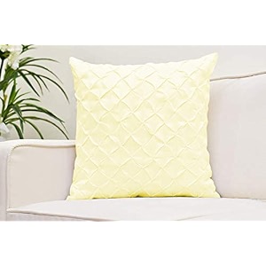 yrm bedding39s ivory 600-tc oraganic cotton 3-piece decorative pinch pleated cushion covers 2034x2034