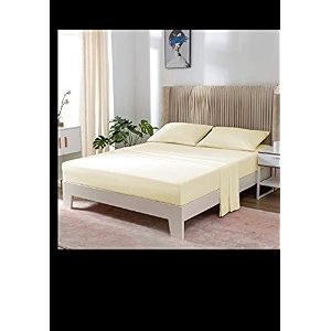 yrm bedding39s ivory 600-tc oraganic cotton single fitted bedsheet single bed size 3634x7534 with 12 inch drop feet for 434 and 834 inch mattress fitted bedsheet