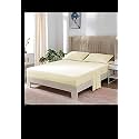 YRM Bedding's Ivory 600-TC Oraganic Cotton Fitted Bedsheet Queen Size (60"x78") with Pillow Covers (18"x28") with 12 inch Drop, Feet for 4" and 8" Inch Mattress Fitted Bedsheet