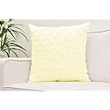 YRM Bedding's Ivory 600-TC Oraganic Cotton 5 Piece Pinch Pleated Decorative Cushion Covers (24"x24")