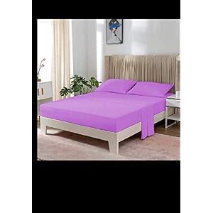 yrm bedding39s levender 600-tc oraganic cotton single fitted bedsheet queen size 6034x7834 with 12 inch drop feet for 434 and 834 inch mattress fitted bedsheet