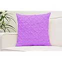 YRM Bedding's Levender 600-TC Oraganic Cotton 5 Piece Pinch Pleated Decorative Cushion Covers (18"x18")