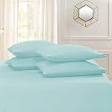 YRM Bedding's Light Blue 600-TC Oraganic Cotton 2 Piece Pillow Covers (17"x27")