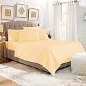 YRM Bedding's Peach 600-TC Oraganic Cotton Single Flat Bedsheet Double Bed Size (82"x102")