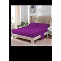 YRM Bedding's Purple 600-TC Oraganic Cotton Fitted Bedsheet Single Bed Size (36"x75") with Pillow Covers (17"x27") with 12 inch Drop, Feet for 4" and 8" Inch Mattress Fitted Bedsheet