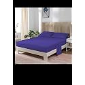 YRM Bedding's Royal Blue 600-TC Oraganic Cotton Fitted Bedsheet Single Bed Size (36"x75") with Pillow Covers (17"x27") with 12 inch Drop, Feet for 4" and 8" Inch Mattress Fitted Bedsheet