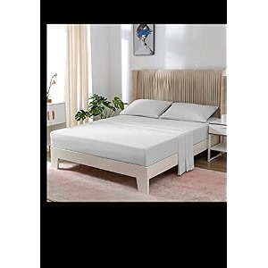 yrm bedding39s silver-grey 600-tc oraganic cotton single fitted bedsheet double bed size 5434x7534 with 12 inch drop feet for 434 and 834 inch mattress fitted bedsheet