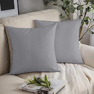 yrm bedding39s silver-grey 600-tc oraganic cotton 5-piece decorative cushion covers 2034x2034