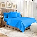 YRM Bedding's Turquoise 600-TC Oraganic Cotton Single Flat Bedsheet Double Bed Size (82"x102")