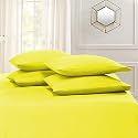 YRM Bedding's Vanilla Yellow 600-TC Oraganic Cotton 2 Piece Pillow Covers (18"x28")