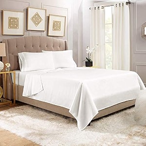 yrm bedding39s white 600-tc oraganic cotton single flat bedsheet king size 10234x10834