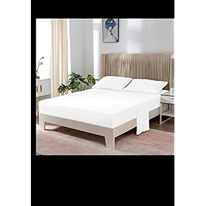 yrm bedding39s white 600-tc oraganic cotton single fitted bedsheet single bed size 3634x7534 with 12 inch drop feet for 434 and 834 inch mattress fitted bedsheet