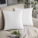 YRM Bedding's White 600-TC Oraganic Cotton 3 Piece Decorative Cushion Covers (20"x20")