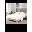 YRM Bedding's White 600-TC Oraganic Cotton Single Fitted Bedsheet Single Bed Size (36"x75") with 12 inch Drop, Feet for 4" and 8" Inch Mattress Fitted Bedsheet