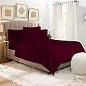 YRM Bedding's Wine 600-TC Oraganic Cotton Single Flat Bedsheet Double Bed Size (82"x102")