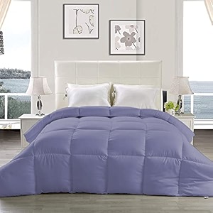 yrm - hotel quality restful sleep-down alternative 300 gsm all season comforter 9034 x 10034 inches228cm x 254cm - double bedmedium blue