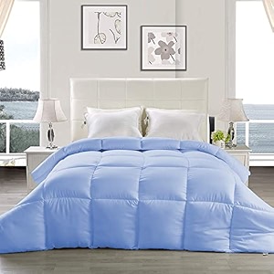 yrm - hotel quality restful sleep-down alternative 300 gsm all season comforter 9034 x 10034 inches228cm x 254cm - double bedsky blue