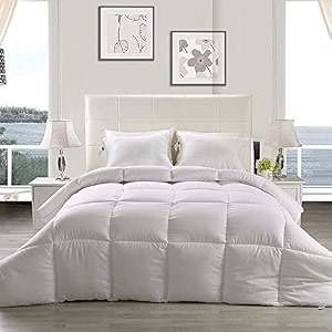 yrm - hotel quality restful sleep-down alternative 300 gsm all season comforter 9034 x 10034 inches228cm x 254cm - double bedwhite