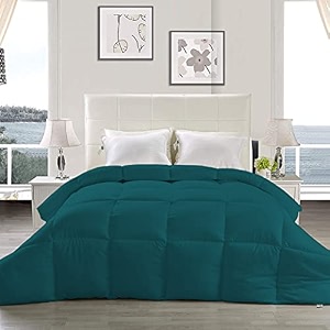 yrm - hotel quality restful sleep-down alternative 300 gsm all season comforter 9234 x 10634 inches233cm x 269cm - king sizeteal