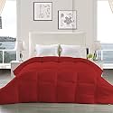 YRM - Hotel Quality Restful Sleep-Down Alternative 300 GSM All Season Comforter (90" x 100" Inches/228cm x 254cm) - Double Bed|Burgundy