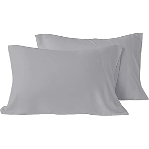yrm - microfiber hotel quality luxury soft all season queen size 2034 x 3034 inches51cm x 76cm pillow coverssilver