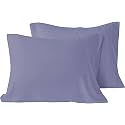 YRM - Microfiber Hotel Quality Luxury Soft All Season Queen Size (20" x 30" Inches/51cm x 76cm) Pillow Covers|Medium Blue