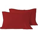 YRM - Microfiber Hotel Quality Luxury Soft Standard Size (18" x 28" Inches/46cm x 71cm) Pillow Covers|Burgundy