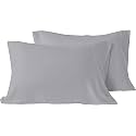 YRM - Microfiber Hotel Quality Luxury Soft Standard Size (18" x 28" Inches/46cm x 71cm) Pillow Covers|Silver