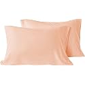 YRM - Microfiber Hotel Quality Luxury Soft All Season Queen Size (20" x 30" Inches/51cm x 76cm) Pillow Covers|Peach