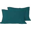YRM - Microfiber Hotel Quality Luxury Soft All Season Queen Size (20" x 30" Inches/51cm x 76cm) Pillow Covers|Teal