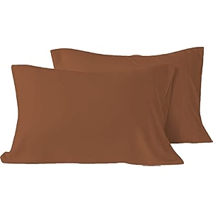 yrm - microfiber queen size 2034 x 3034 inches51cm x 76cm pillow coverschocolate brown