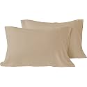 YRM - Microfiber Soft and Luxury Queen Size (20" x 30" Inches/51cm x 76cm) Pillow Covers|Beige